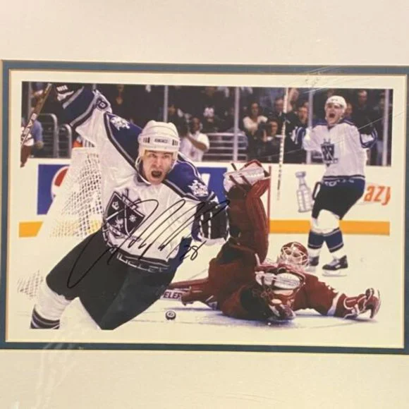 NHL 2001 Adam Deadmarsh LA Kings Game-Winner Framed Autographed Photo